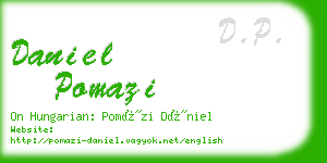 daniel pomazi business card